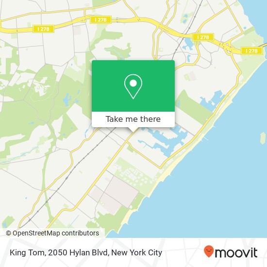 King Tom, 2050 Hylan Blvd map