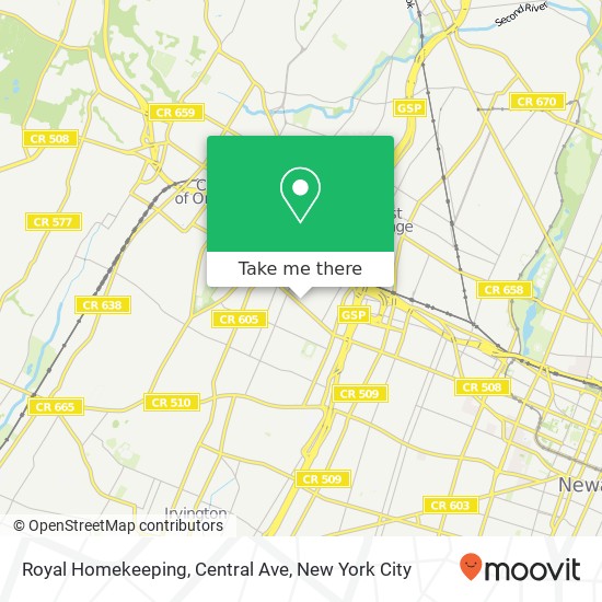 Mapa de Royal Homekeeping, Central Ave