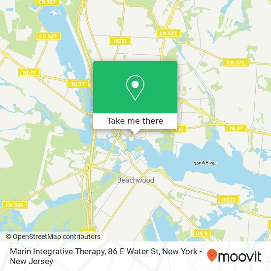 Mapa de Marin Integrative Therapy, 86 E Water St