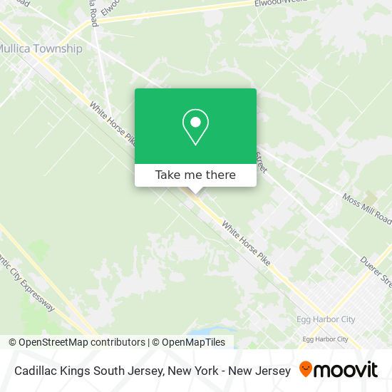 Cadillac Kings South Jersey map