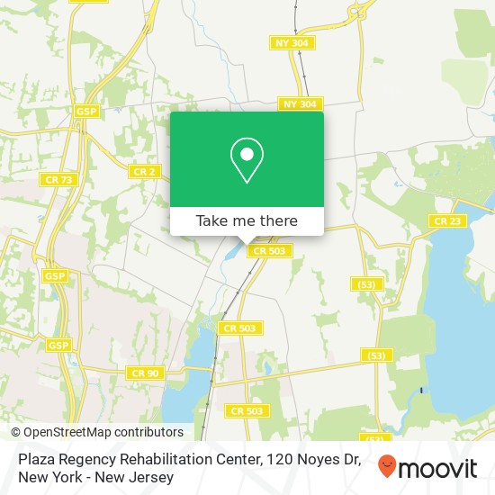 Plaza Regency Rehabilitation Center, 120 Noyes Dr map
