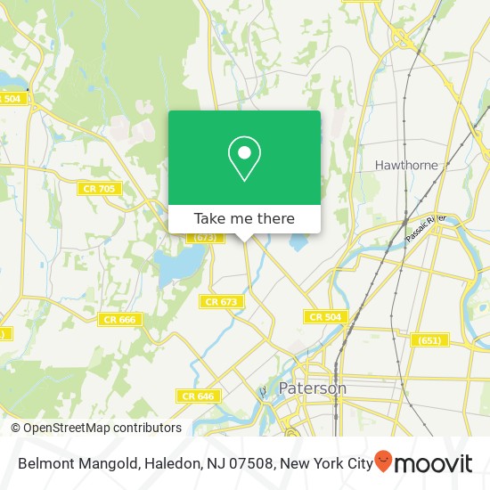 Mapa de Belmont Mangold, Haledon, NJ 07508