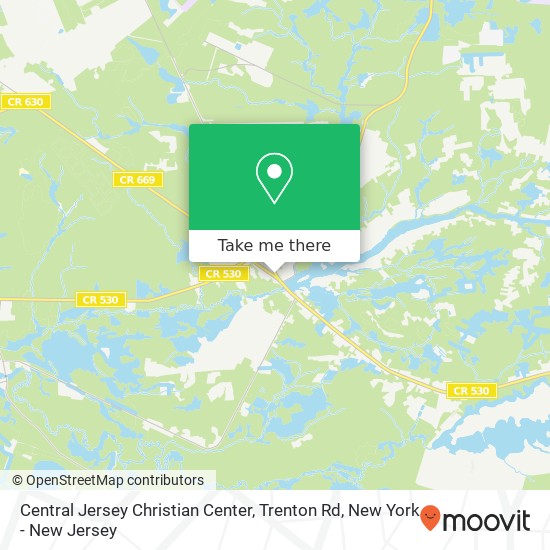 Central Jersey Christian Center, Trenton Rd map