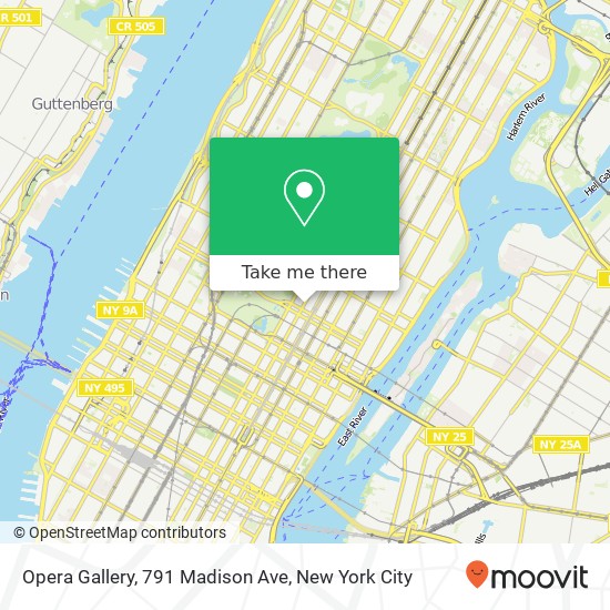 Mapa de Opera Gallery, 791 Madison Ave