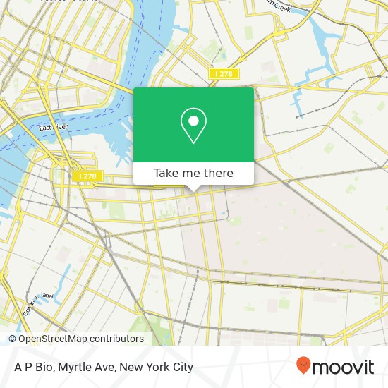 Mapa de A P Bio, Myrtle Ave