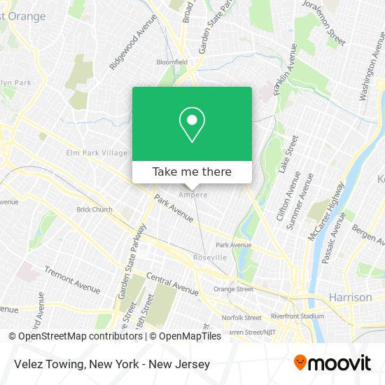 Velez Towing map