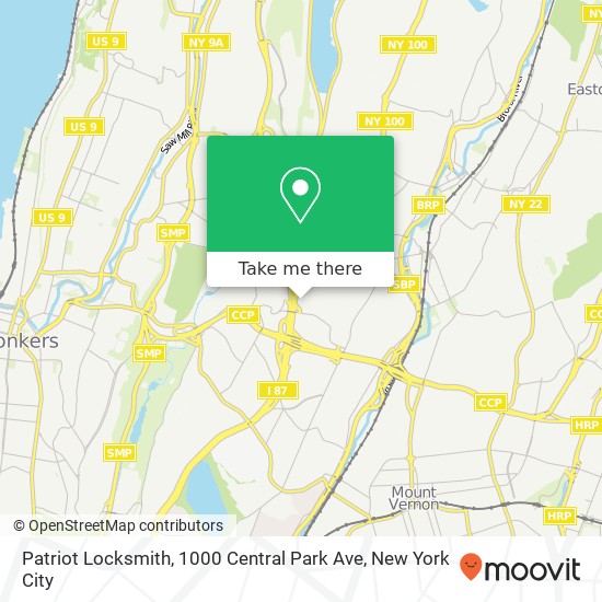 Patriot Locksmith, 1000 Central Park Ave map