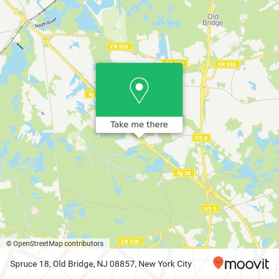 Spruce 18, Old Bridge, NJ 08857 map