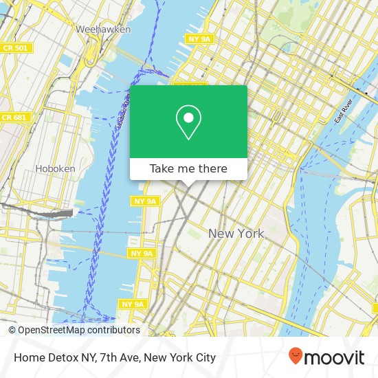 Mapa de Home Detox NY, 7th Ave