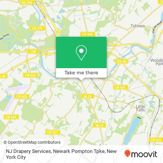 Mapa de NJ Drapery Services, Newark Pompton Tpke