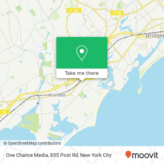 One Chance Media, 855 Post Rd map