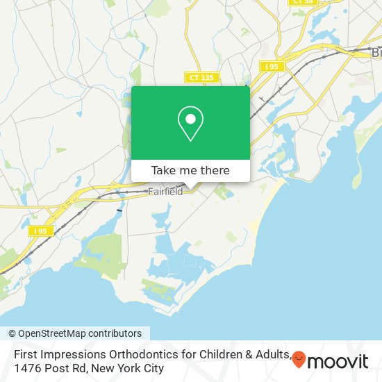 First Impressions Orthodontics for Children & Adults, 1476 Post Rd map