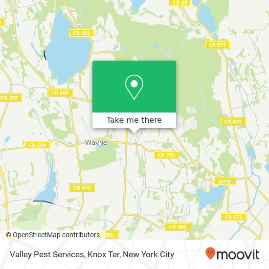 Valley Pest Services, Knox Ter map