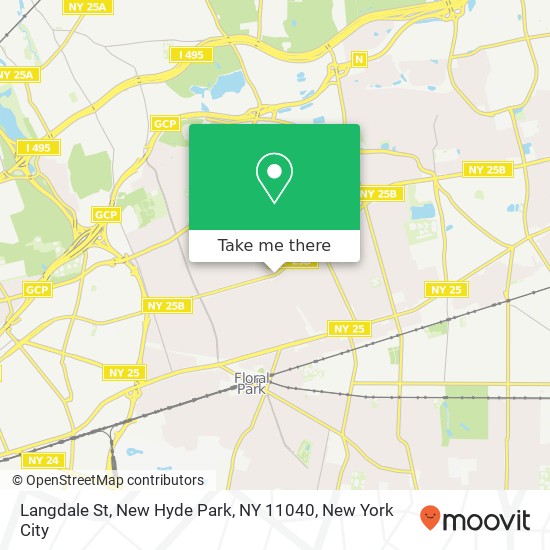 Mapa de Langdale St, New Hyde Park, NY 11040