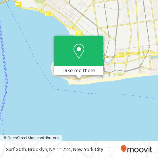 Mapa de Surf 30th, Brooklyn, NY 11224