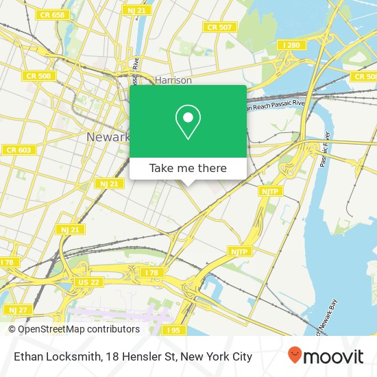 Ethan Locksmith, 18 Hensler St map