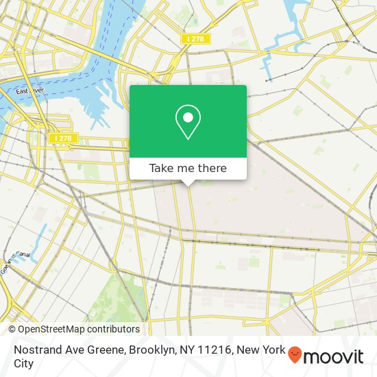 Nostrand Ave Greene, Brooklyn, NY 11216 map