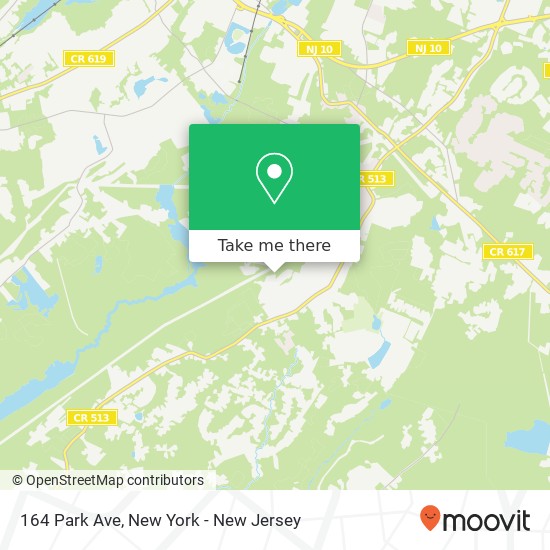 Mapa de 164 Park Ave, Randolph, NJ 07869