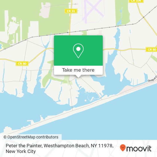 Mapa de Peter the Painter, Westhampton Beach, NY 11978