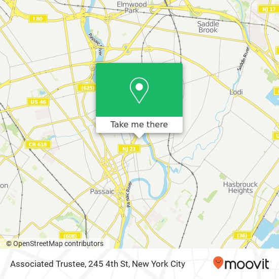 Mapa de Associated Trustee, 245 4th St