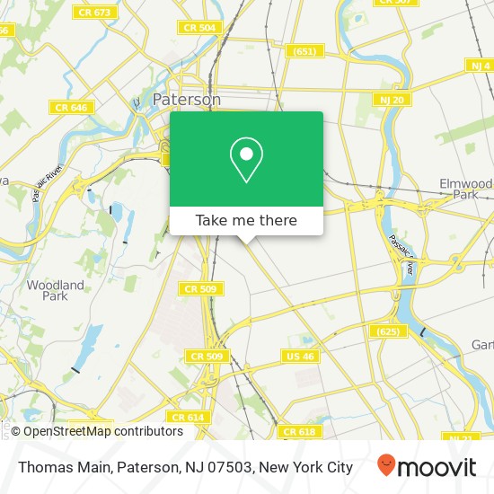 Thomas Main, Paterson, NJ 07503 map
