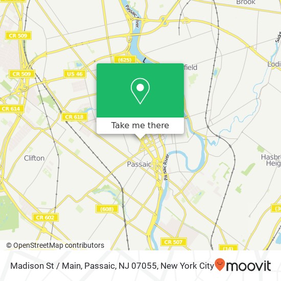 Mapa de Madison St / Main, Passaic, NJ 07055