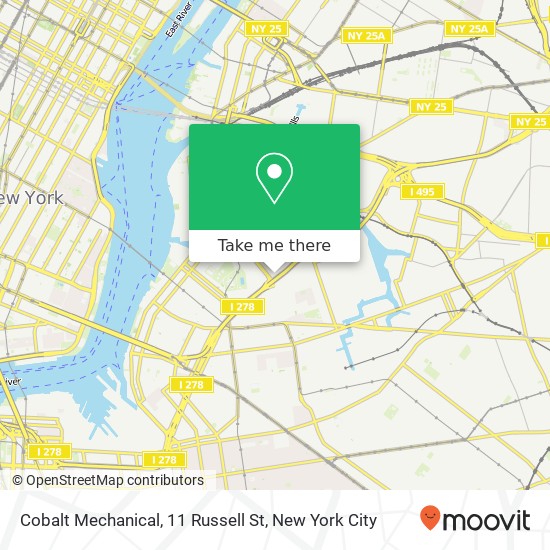 Cobalt Mechanical, 11 Russell St map