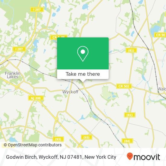 Godwin Birch, Wyckoff, NJ 07481 map
