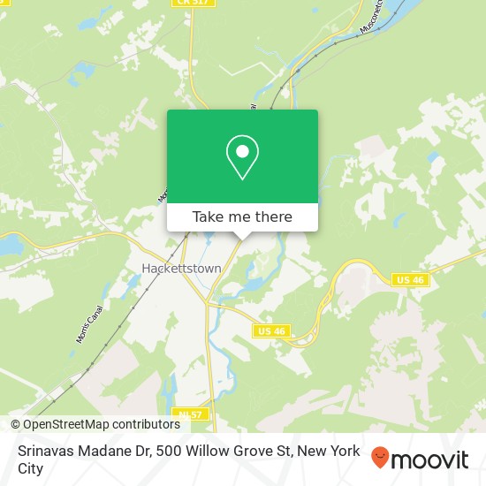 Mapa de Srinavas Madane Dr, 500 Willow Grove St