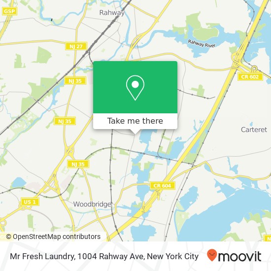 Mr Fresh Laundry, 1004 Rahway Ave map