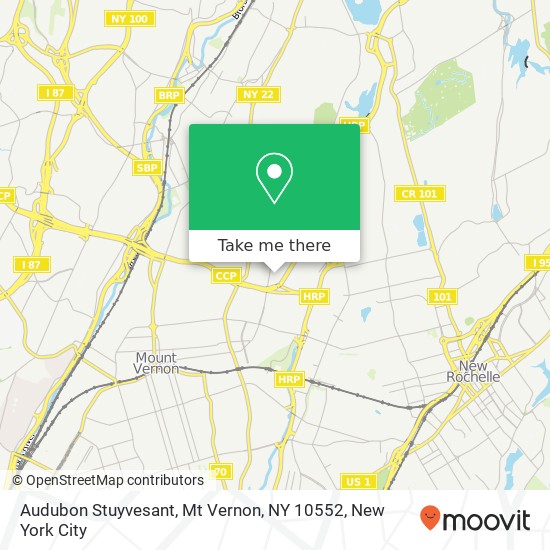 Audubon Stuyvesant, Mt Vernon, NY 10552 map