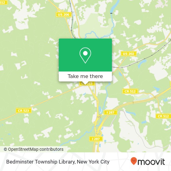 Bedminster Township Library map