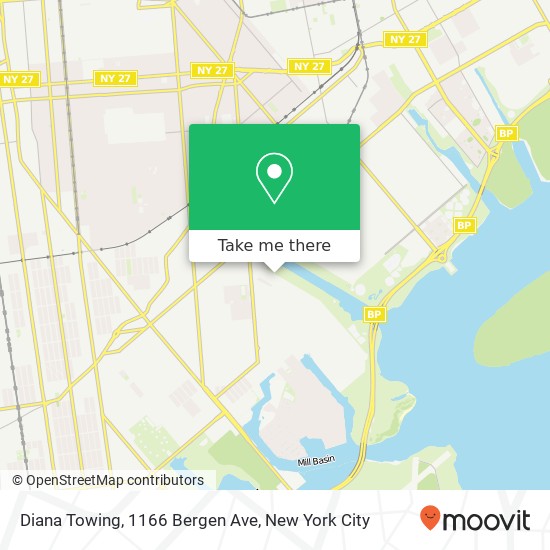 Diana Towing, 1166 Bergen Ave map