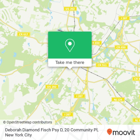 Deborah Diamond Fisch Psy D, 20 Community Pl map