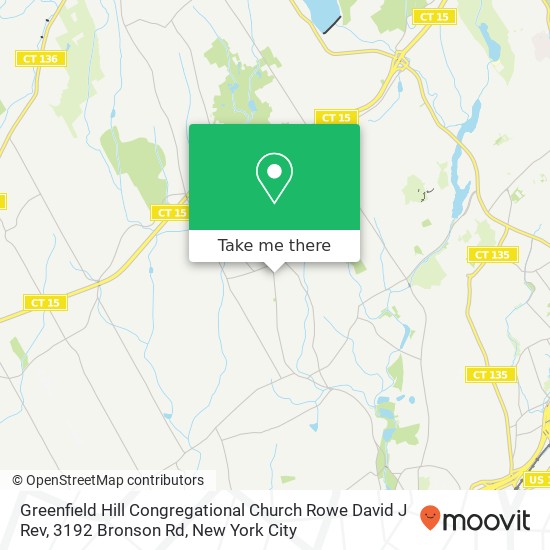 Greenfield Hill Congregational Church Rowe David J Rev, 3192 Bronson Rd map