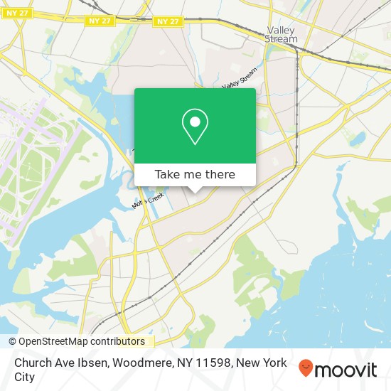 Church Ave Ibsen, Woodmere, NY 11598 map