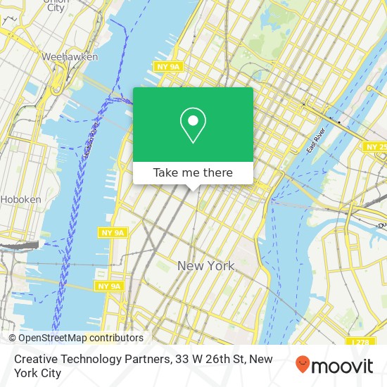Mapa de Creative Technology Partners, 33 W 26th St