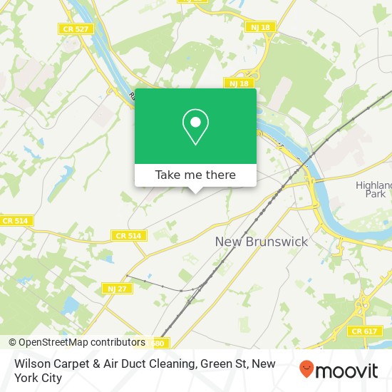 Wilson Carpet & Air Duct Cleaning, Green St map