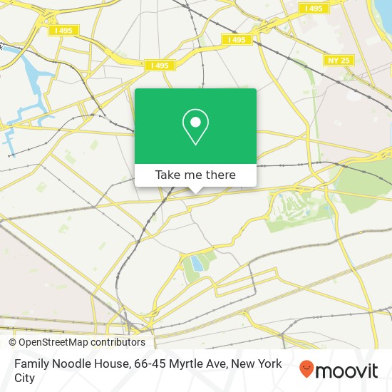 Mapa de Family Noodle House, 66-45 Myrtle Ave