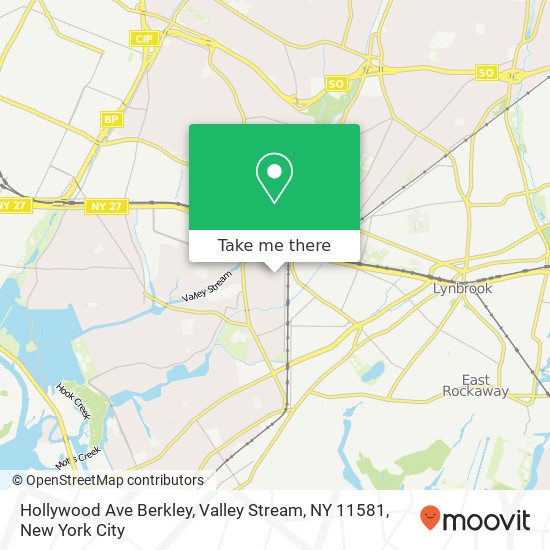 Hollywood Ave Berkley, Valley Stream, NY 11581 map
