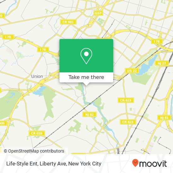 Life-Style Ent, Liberty Ave map