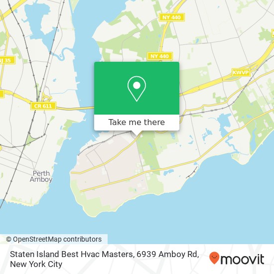 Mapa de Staten Island Best Hvac Masters, 6939 Amboy Rd