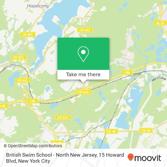 British Swim School - North New Jersey, 15 Howard Blvd map