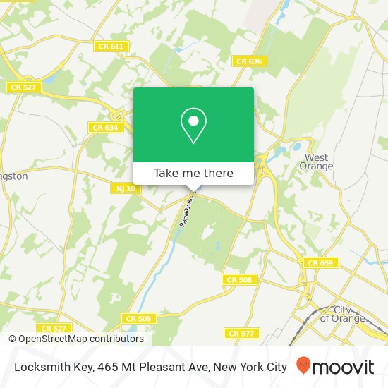 Mapa de Locksmith Key, 465 Mt Pleasant Ave