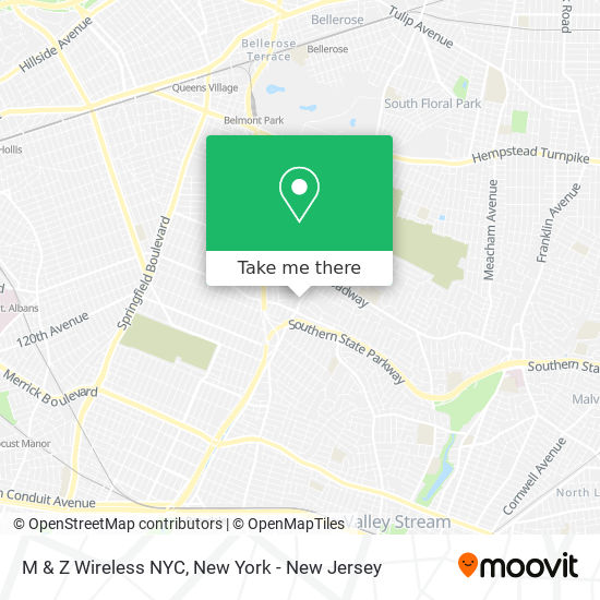 Mapa de M & Z Wireless NYC