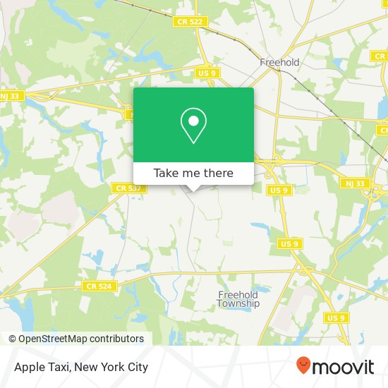 Mapa de Apple Taxi