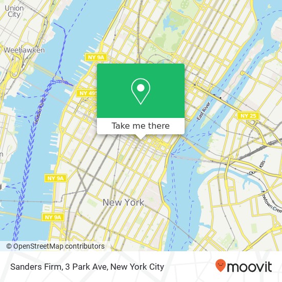 Mapa de Sanders Firm, 3 Park Ave