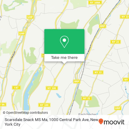 Scarsdale Snack MS Ma, 1000 Central Park Ave map