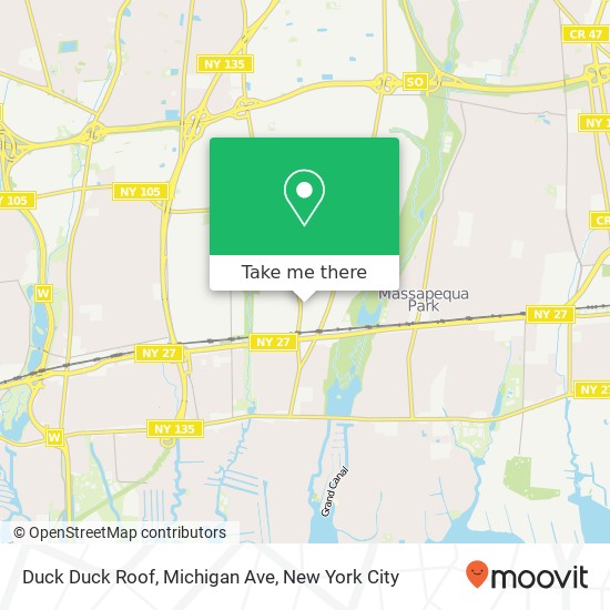 Duck Duck Roof, Michigan Ave map