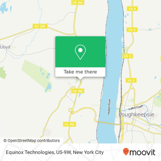 Equinox Technologies, US-9W map